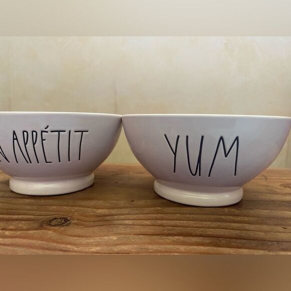 Rae Dunn White Ceramic Bowls Cookware Set - Picture 2 of 8
